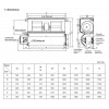 Фанкойл канальный GENERAL CLIMATE GDU-F-14DR 4T (12.30) 30/60 Па 14000P1M26SF01