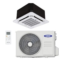 Кондиционер GENERAL CLIMATE GC-4C18HRN2(c) / GU-U18H2 / Панель T-MBQ4-03E компактная кассетная сплит-система комплект 1400120NPV4RQ9