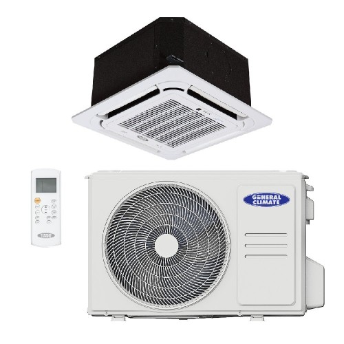 Кондиционер GENERAL CLIMATE GC-4C18HRN2(c) / GU-U18H2 / Панель T-MBQ4-03E компактная кассетная сплит-система комплект 1400120NPV4RQ9